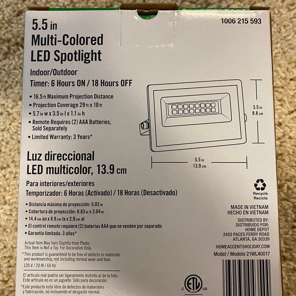 LED Christmas Spotlight - Picture 3 of 5